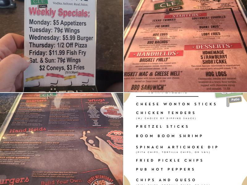 Loby’s Grille Menu