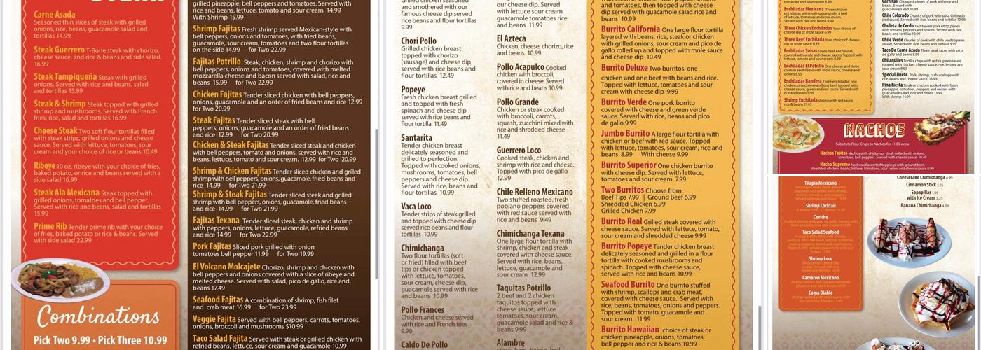 El Potrillo Mexican Grill #1 Menu