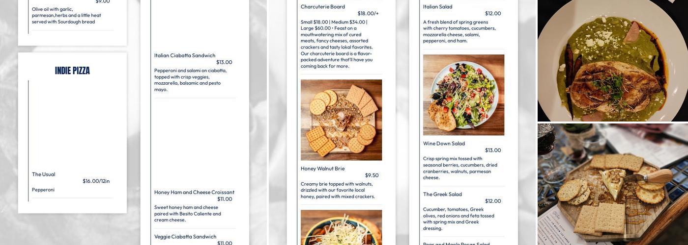 Wine Down Menu