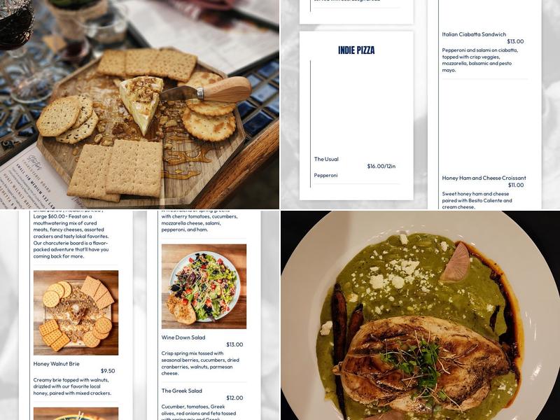 Wine Down Menu