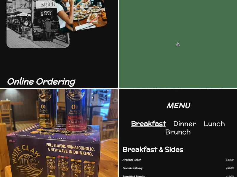 Slack Drinks and Dining Menu
