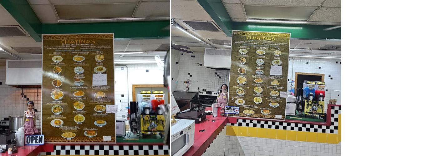 Chatina's Taquería Menu