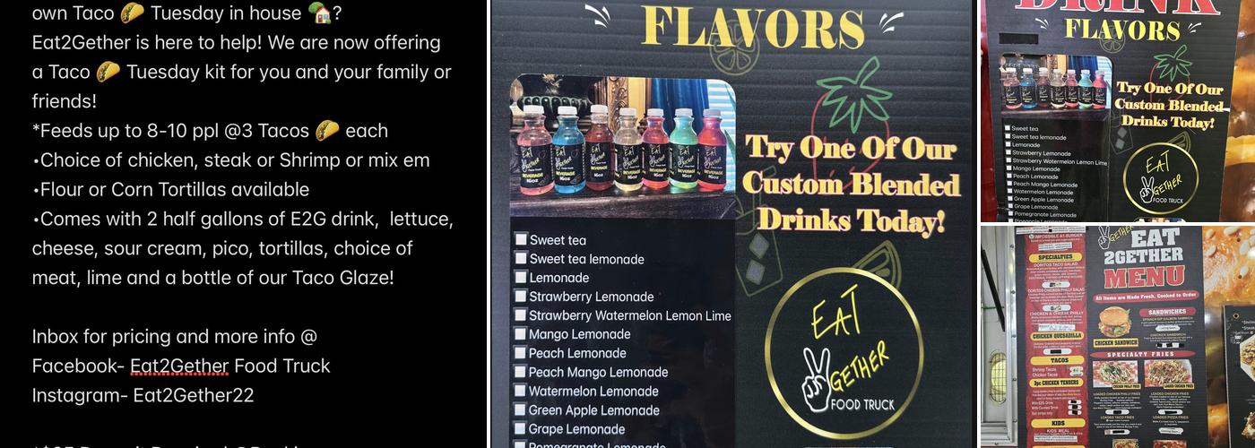 Eat2Gether Food Truck Menu