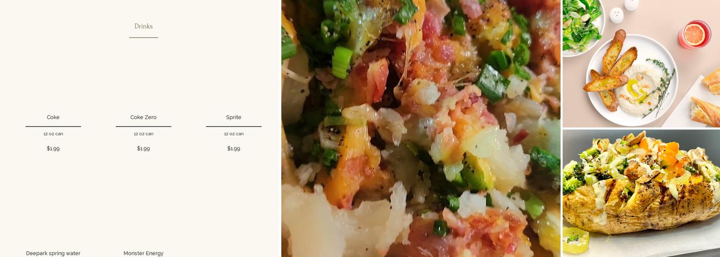 The Loaded Potato Menu