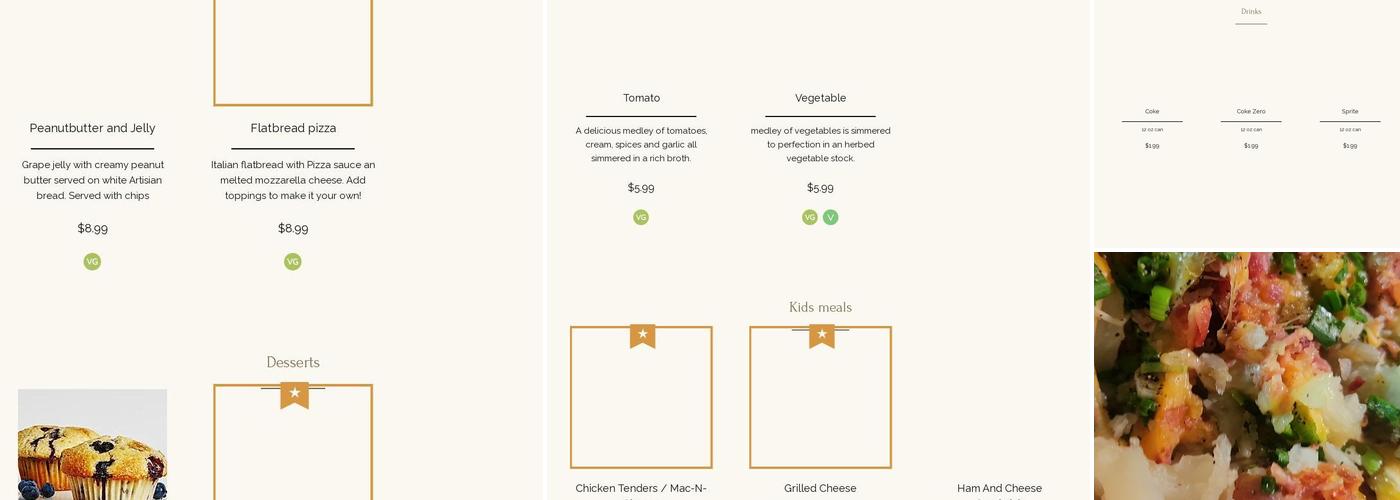 The Loaded Potato Menu