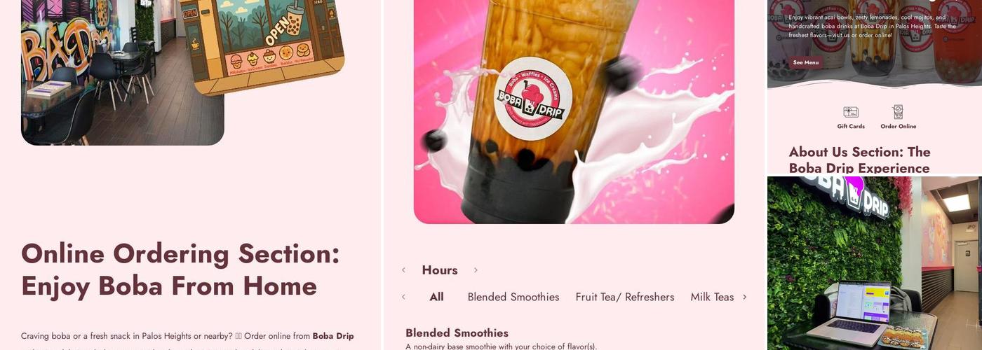 Boba Drip Menu