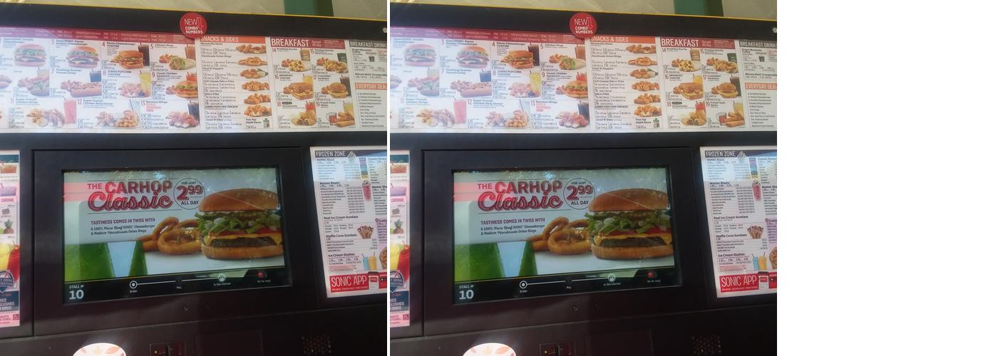 Sonic Drive-In Menu