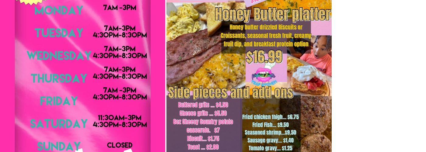 Virtuous Hustle Menu