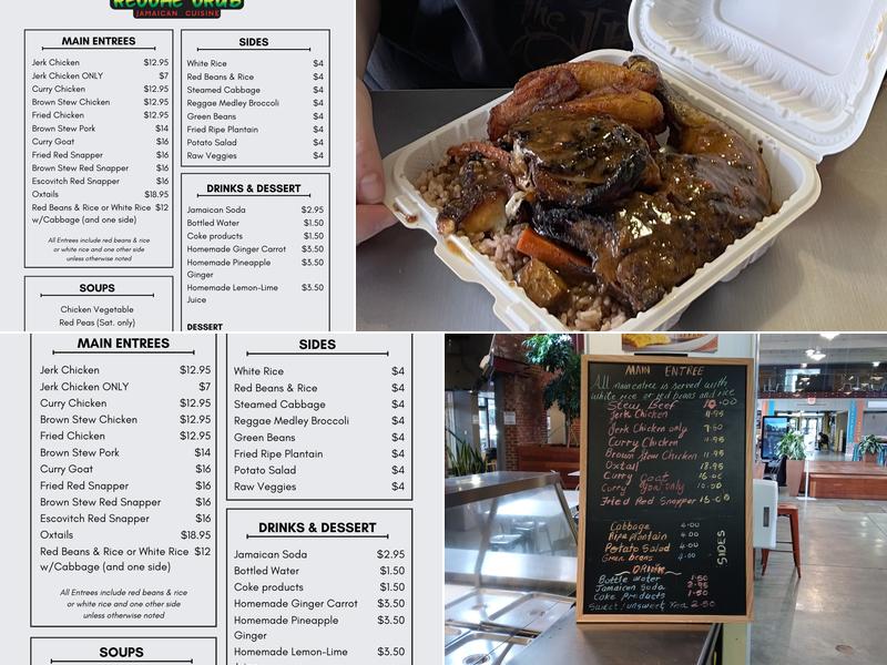 Reggae Grub Menu