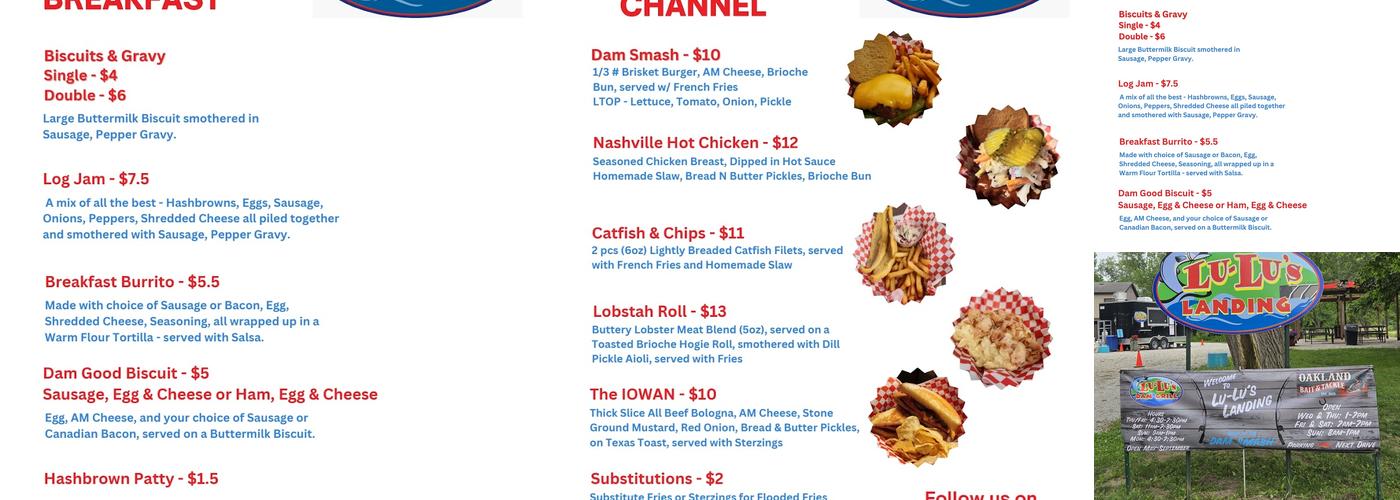 Lu-Lu’s Landing Menu