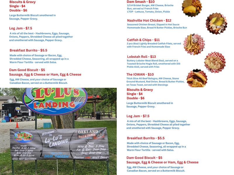 Lu-Lu’s Landing Menu