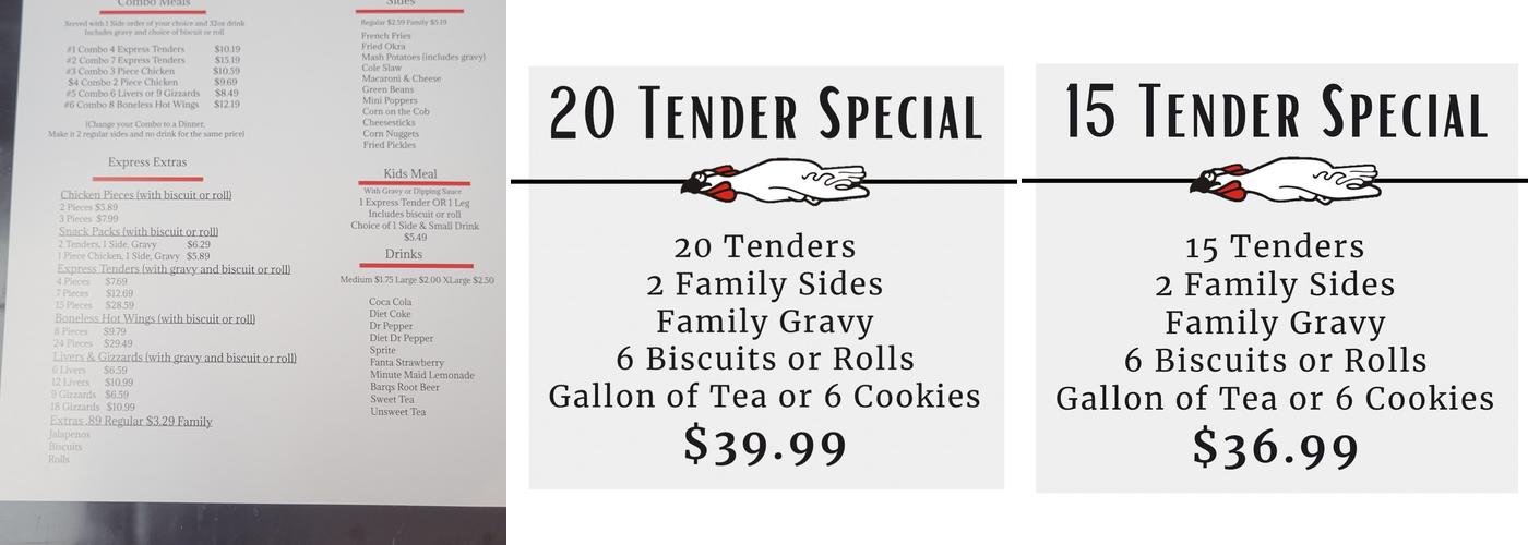 Chicken Express Menu