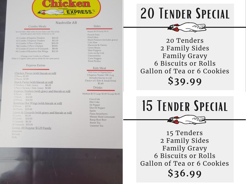 Chicken Express Menu