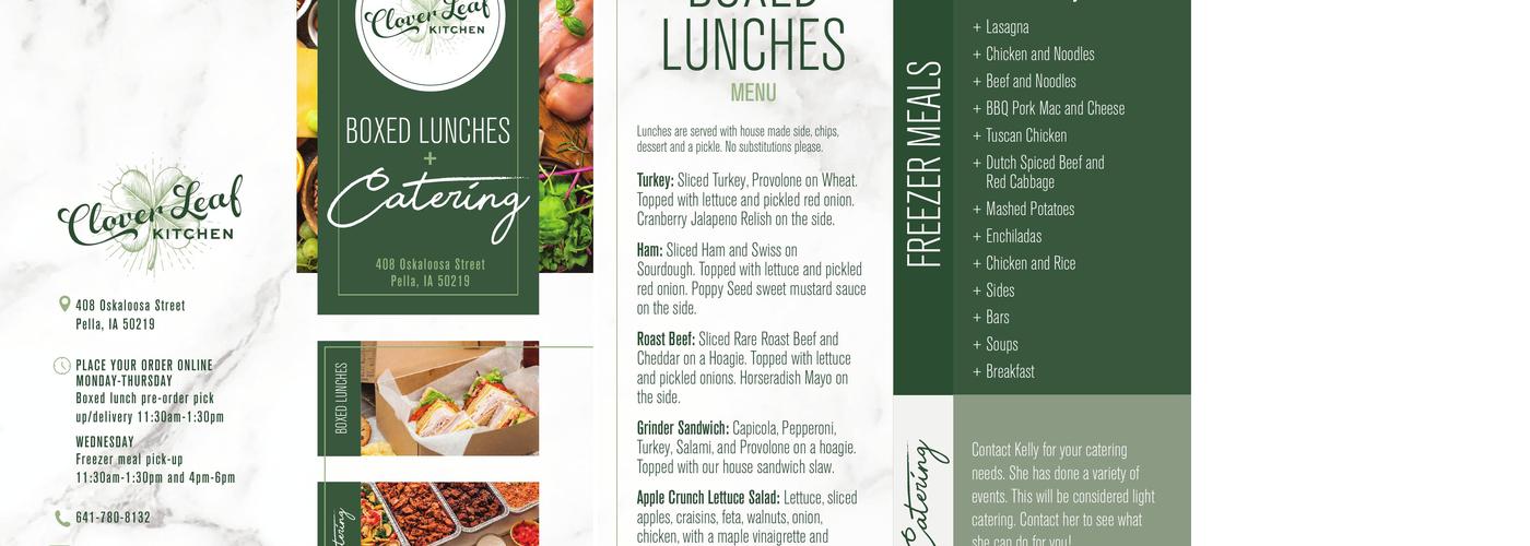 Clover Leaf Kitchen Menu