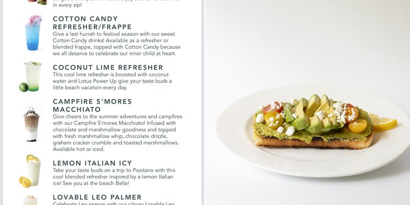 Layered Brew Menu