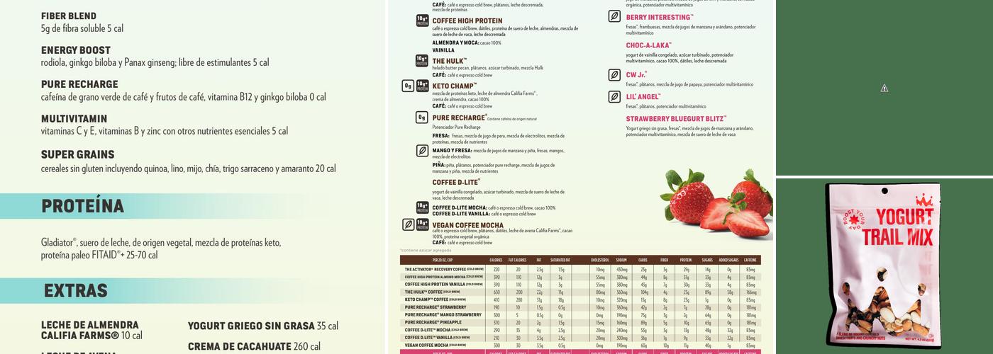 Smoothie King Menu