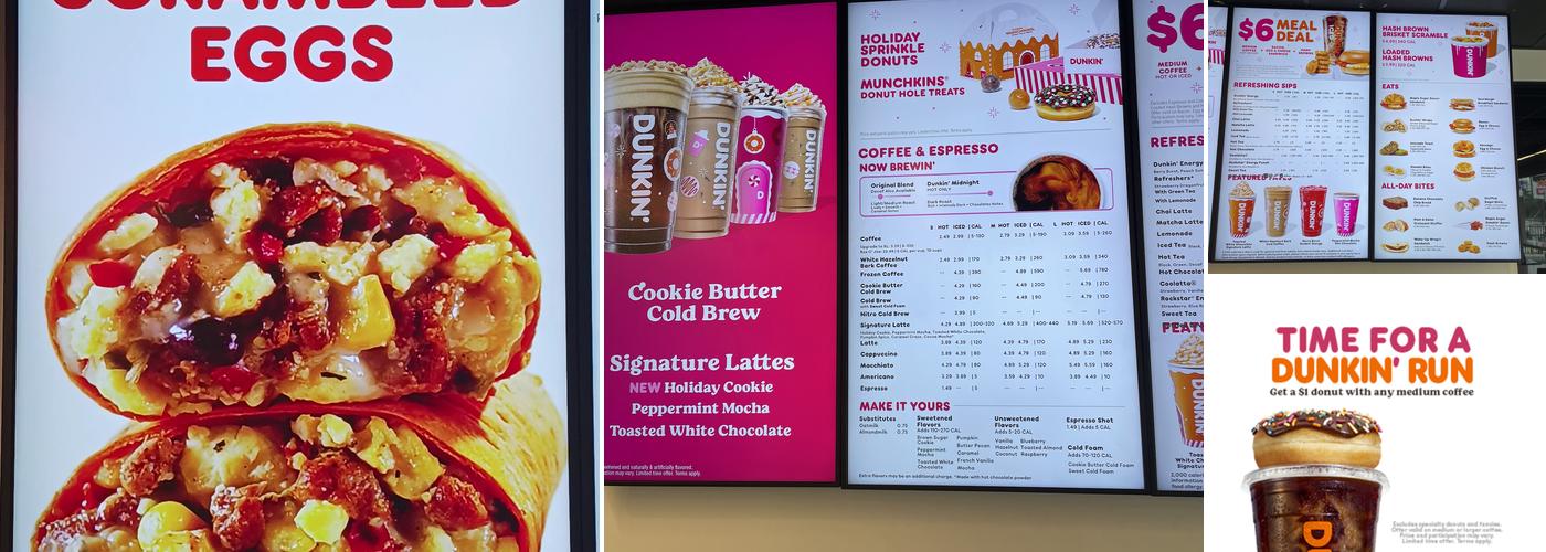 Dunkin' Menu