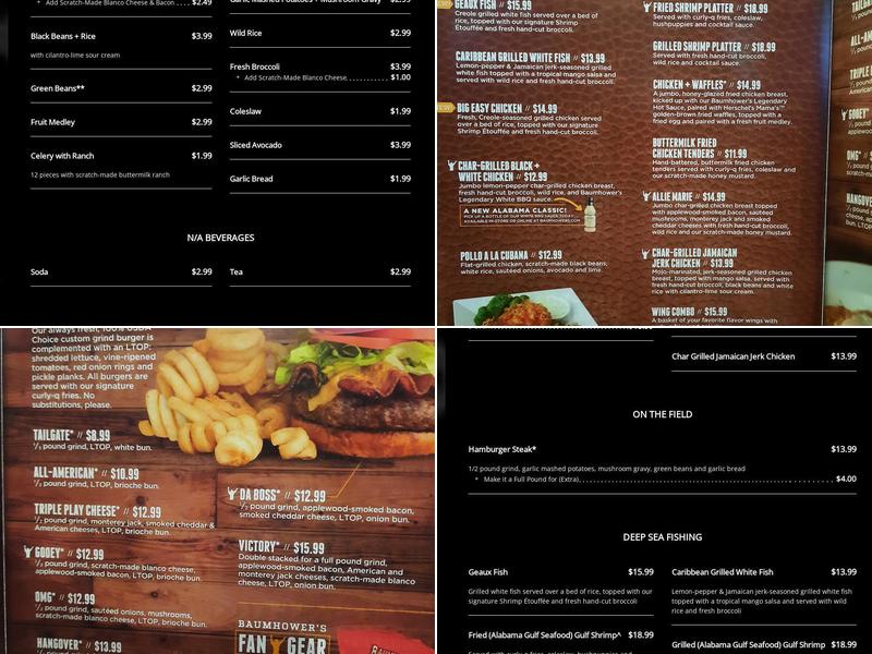 Baumhower's Victory Grille Menu