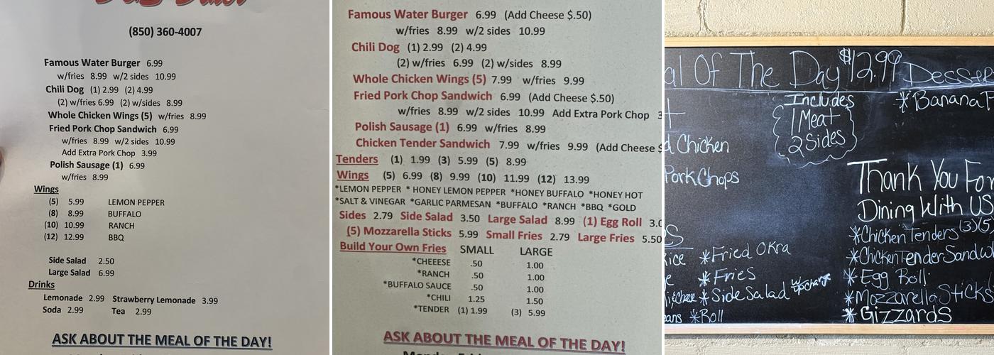 D&S Diner Menu