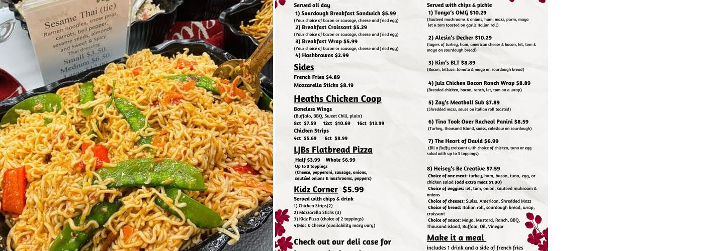Pasta Plus Menu