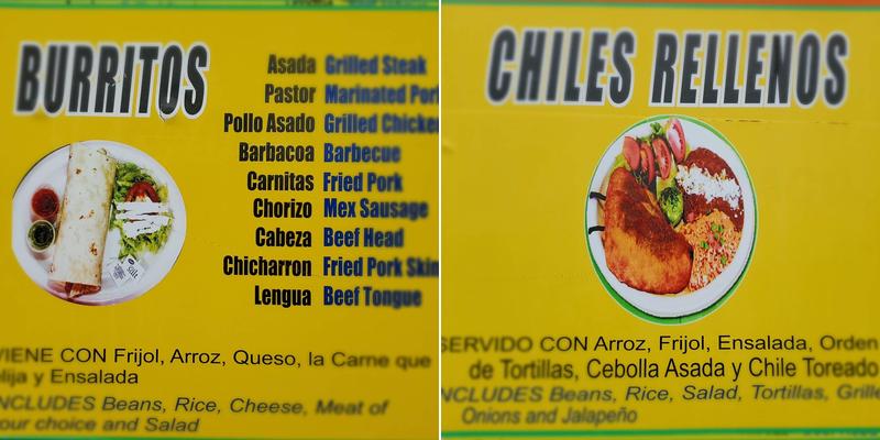 Crazy Taco Menu