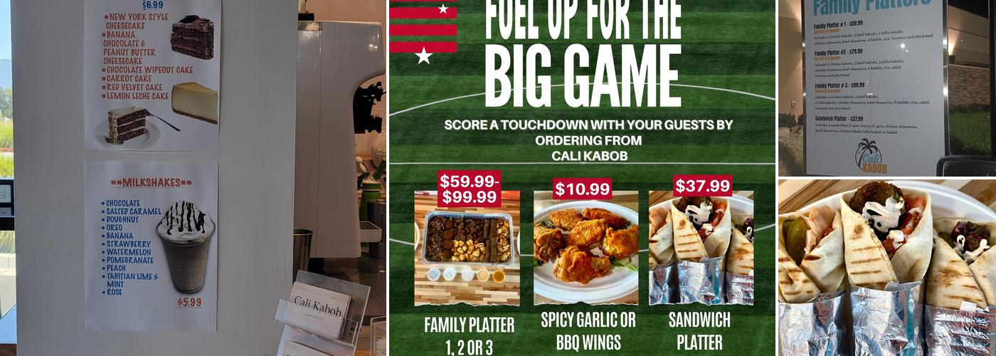 Cali Kabob Menu
