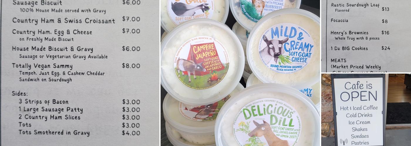 The Davis Country Store & Cafe Menu