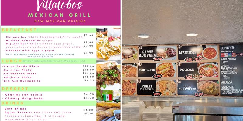 Hacienda Villalobos Mexican Grill Menu