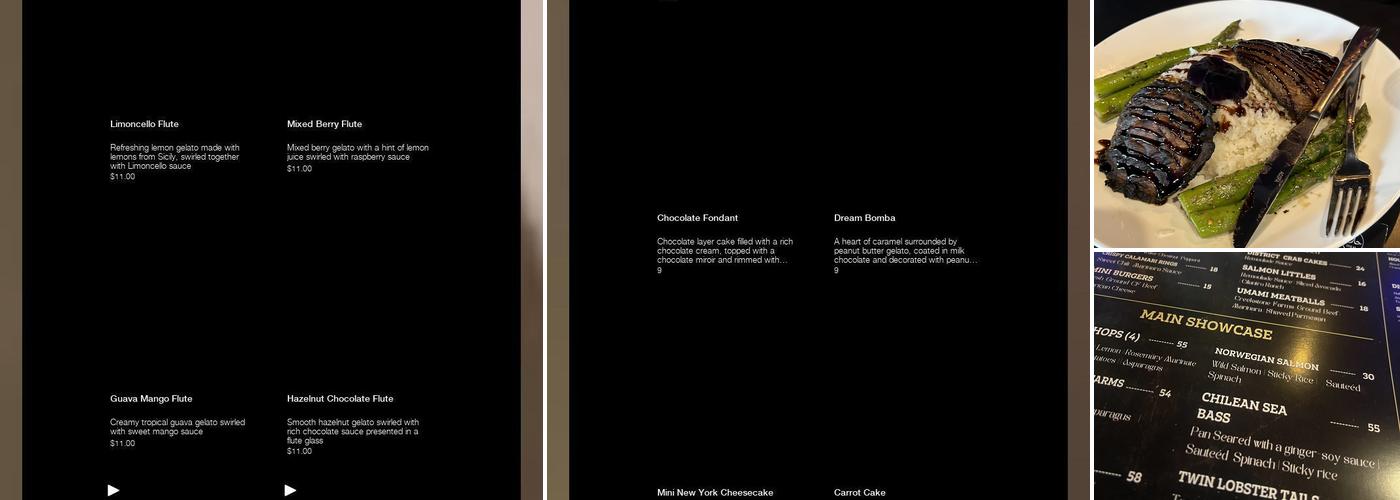 District Seventy8 Menu