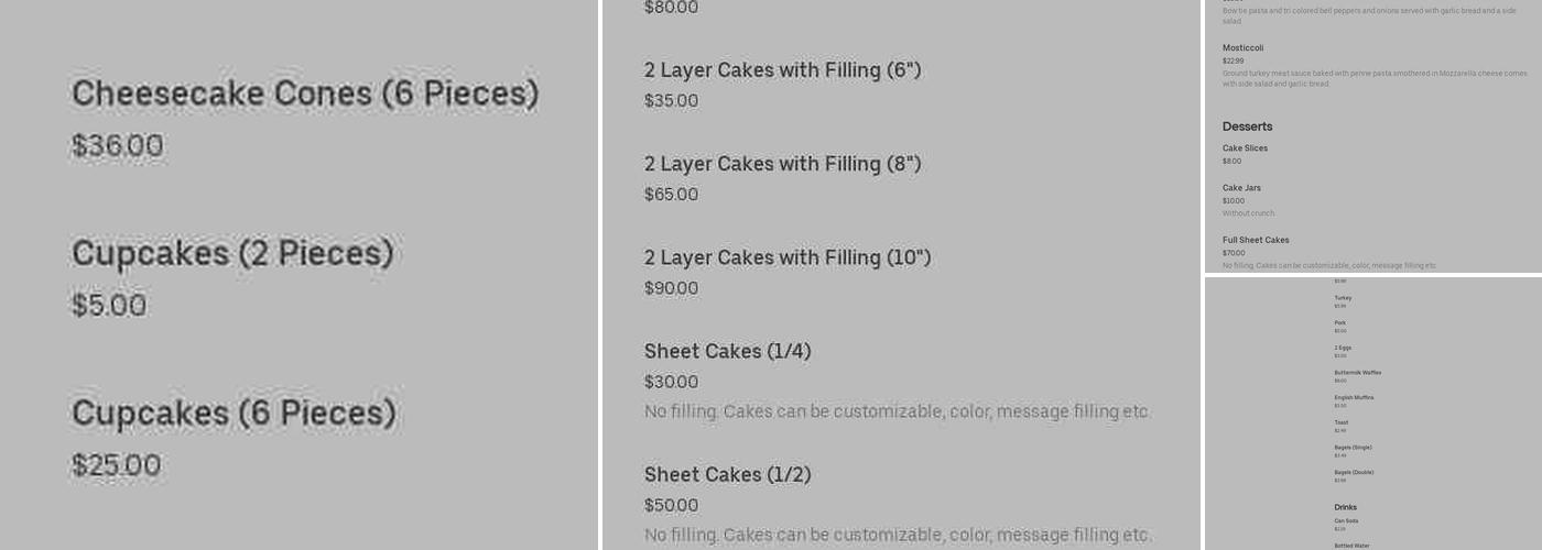 The Morning Scramble Menu