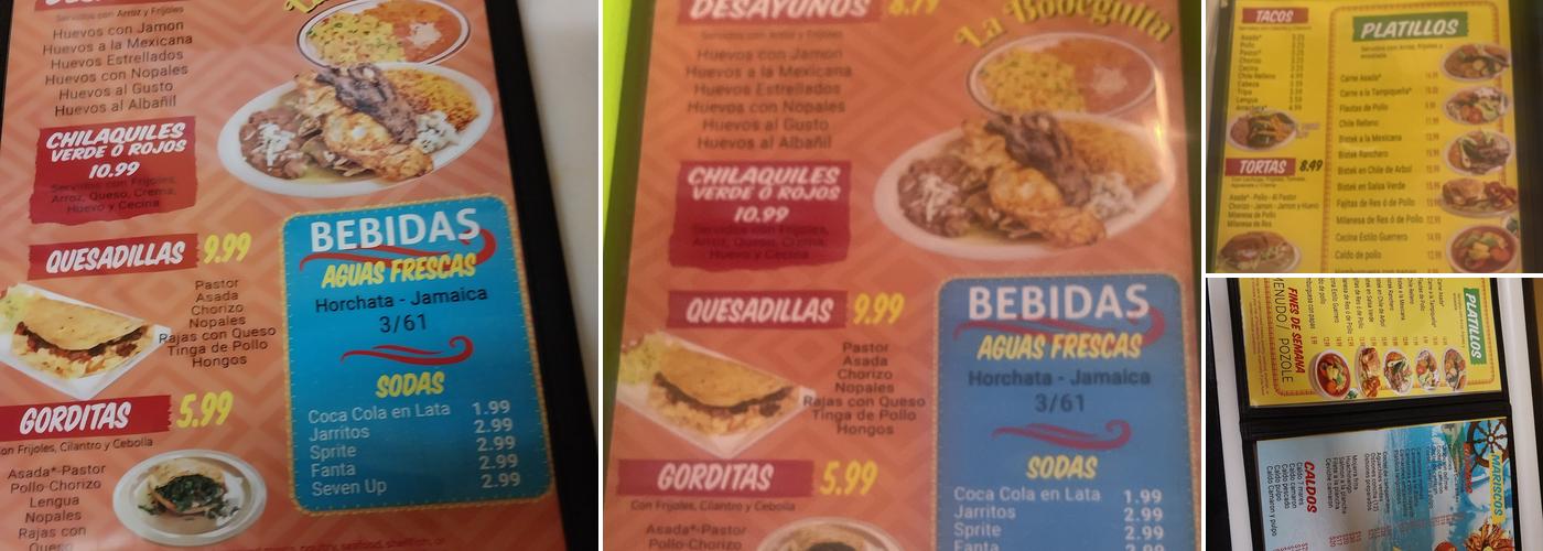 La Bodeguita Menu