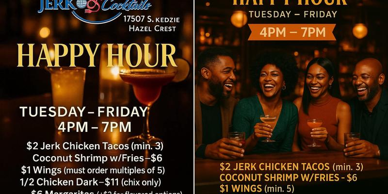 Crabs & Cocktails Menu