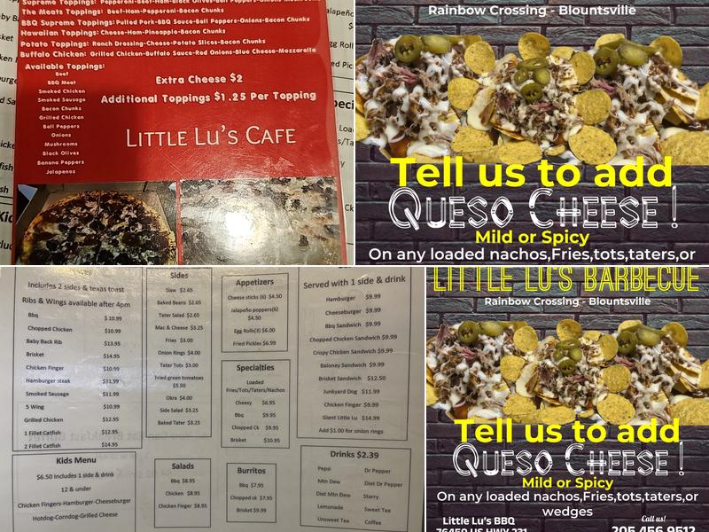 Little Lu’s Cafe Menu