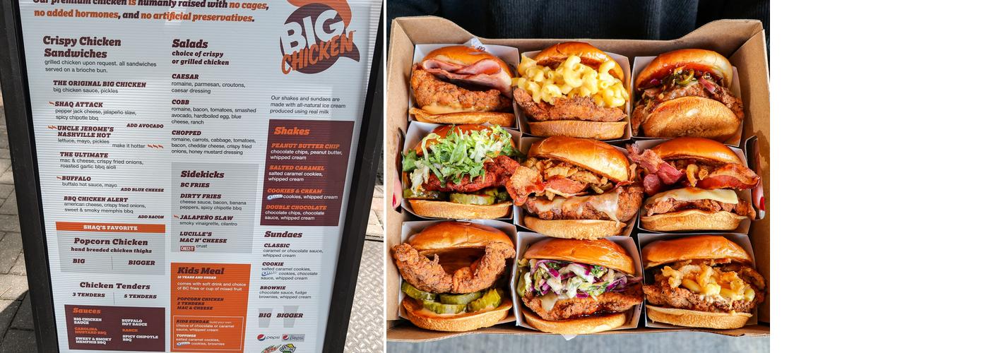 Big Chicken Menu