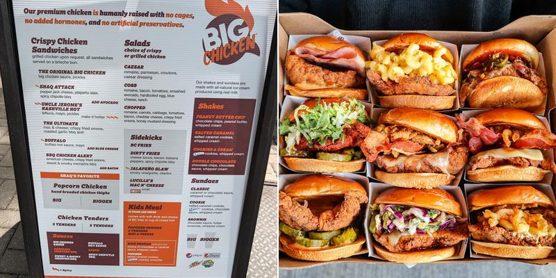 Big Chicken Menu