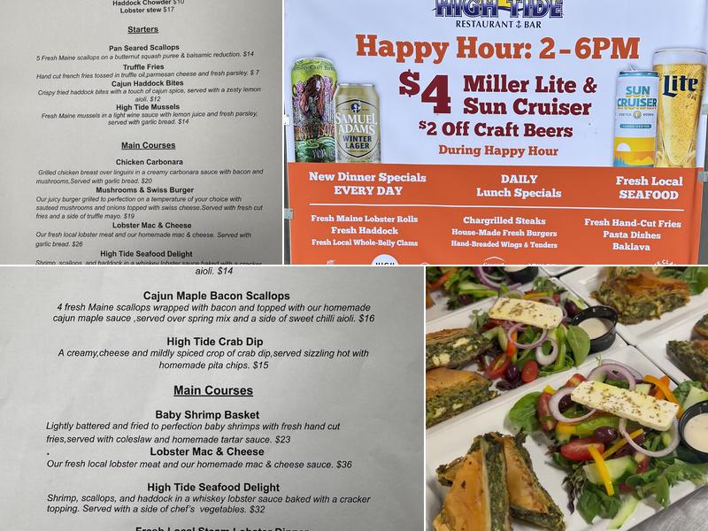 High Tide Menu