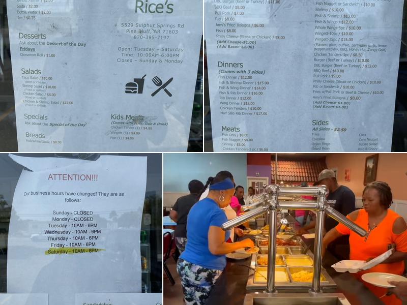 Rice First Class Catering Menu