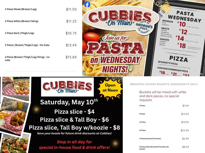 Cubbies on Main Menu