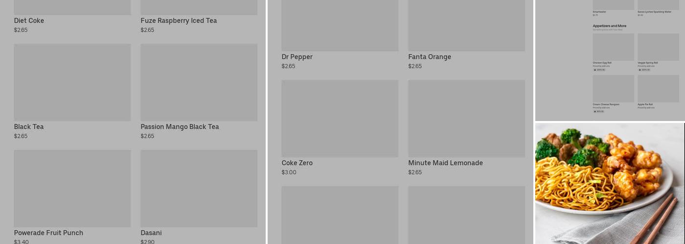 Panda Express Menu