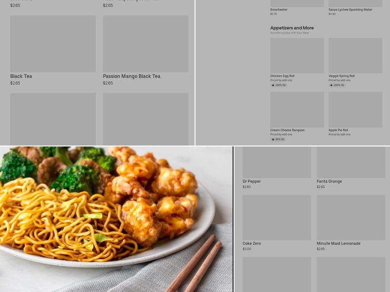 Panda Express Menu