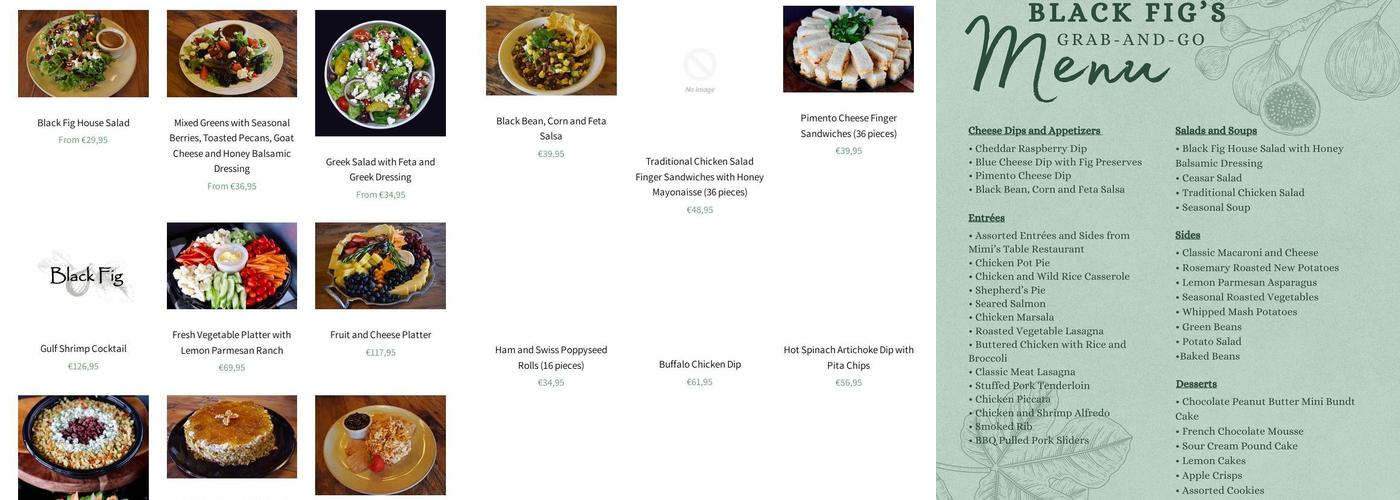 Black Fig Menu