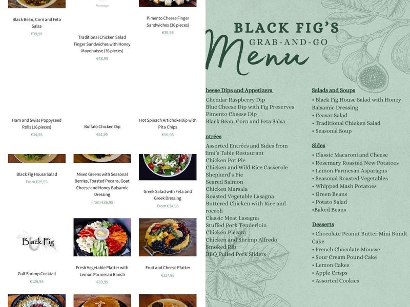 Black Fig Menu