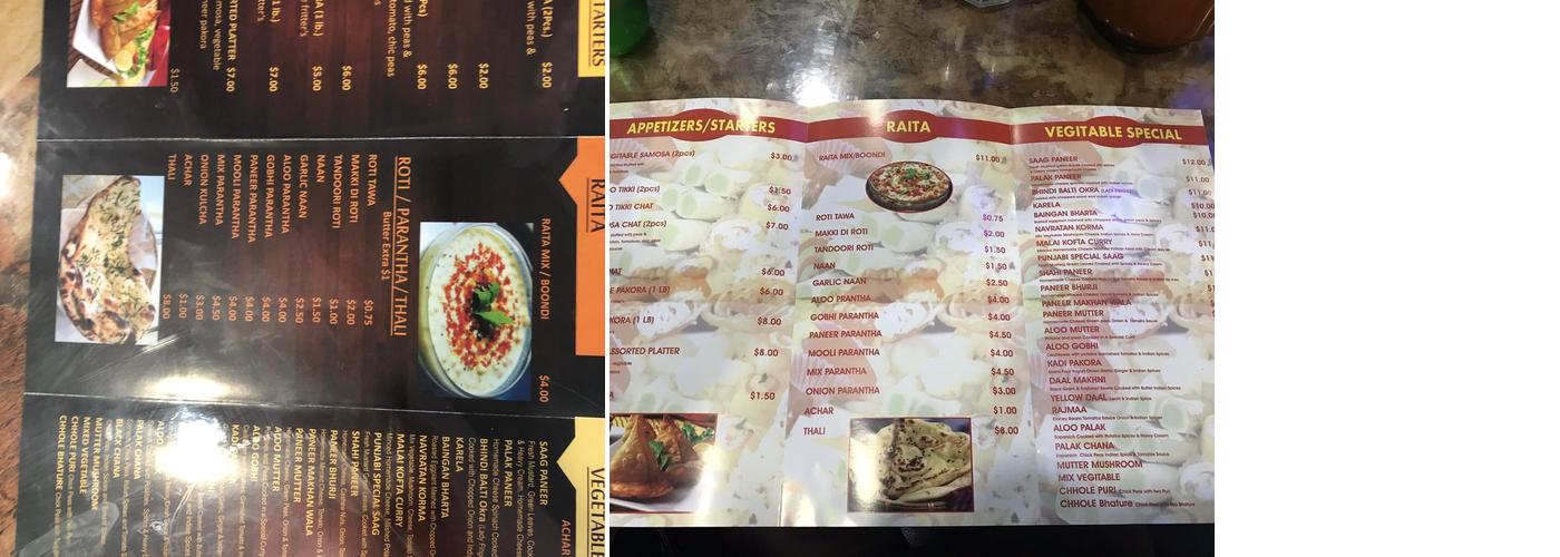 Dhaba Punjabi and Groceries Menu
