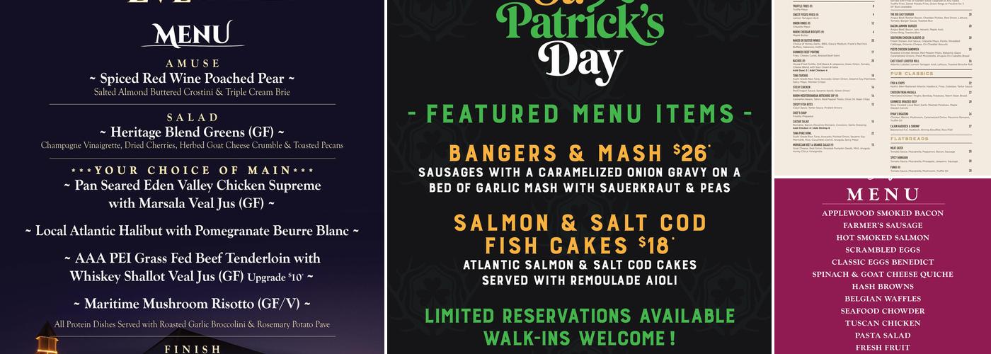 Deerfield Pub Menu