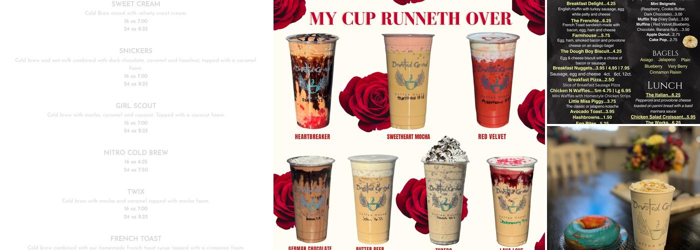 Devoted Grind Coffee House Menu