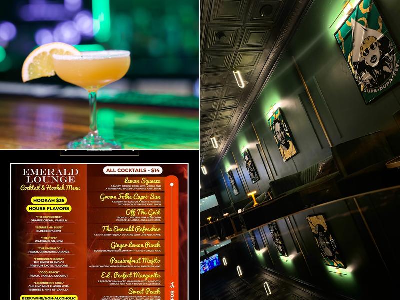 Emerald Lounge Menu