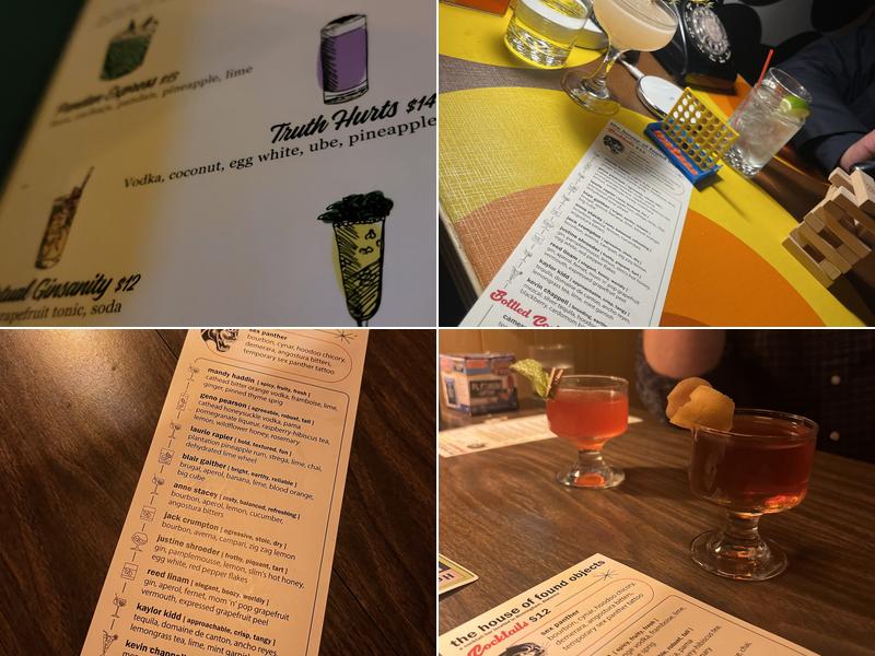 House of Found Objects Menu