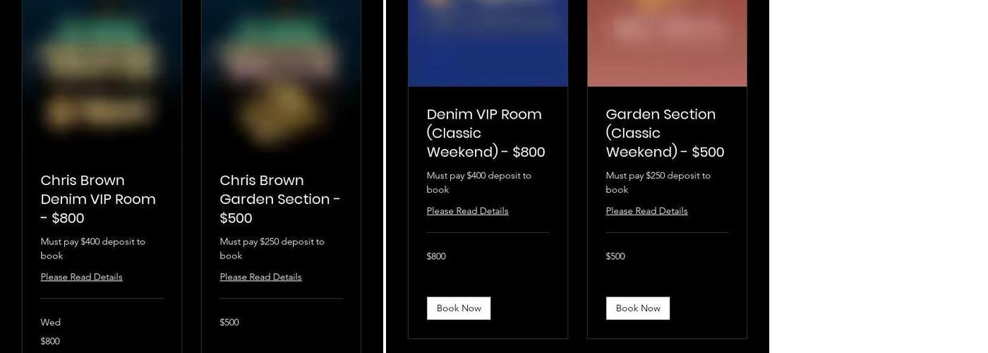 Denim on 7th Menu