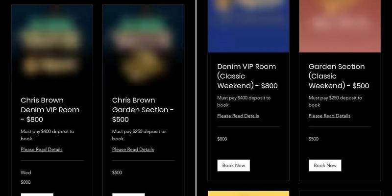 Denim on 7th Menu