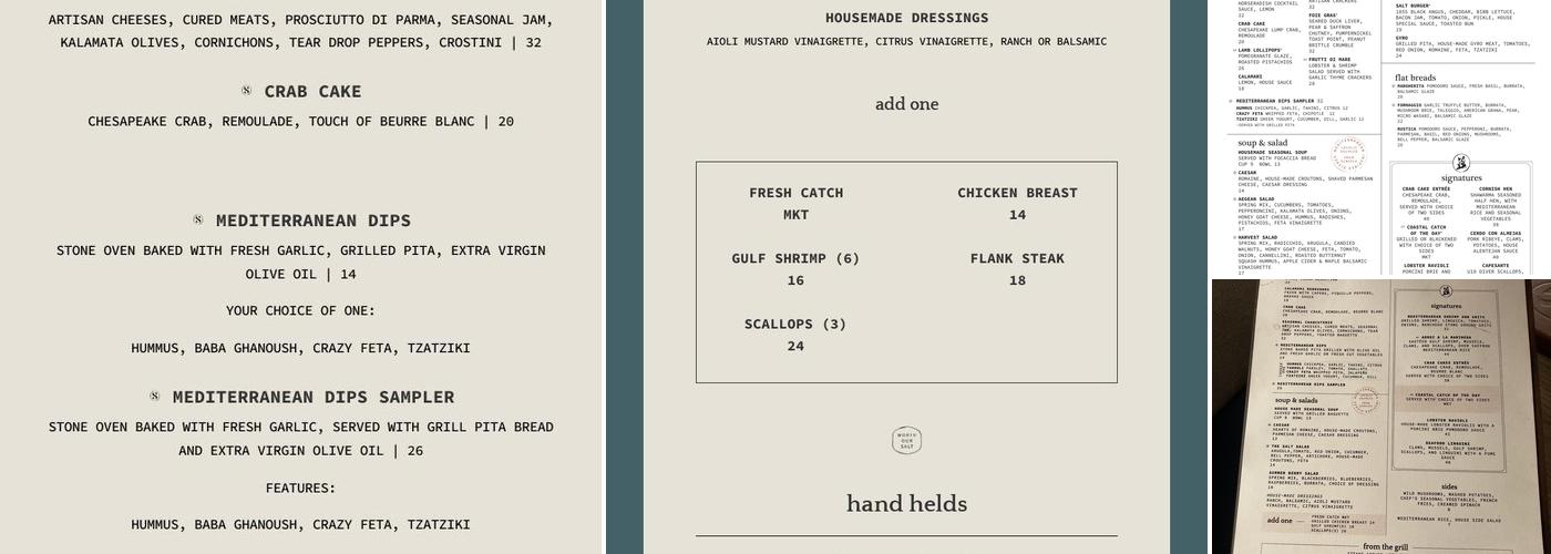 Salt Menu